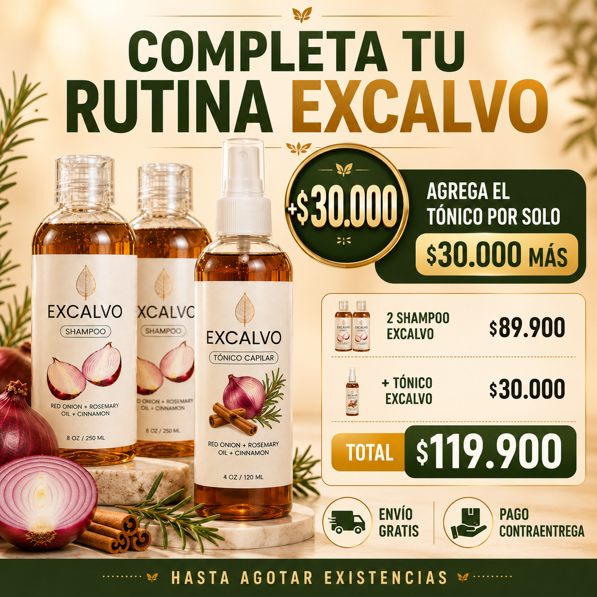 Excalvo Súper Promo 2*1 Shampoo