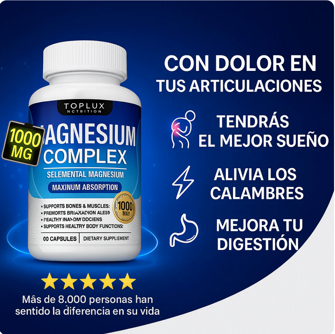 Gran Promo 2 X 1. Más Energía, Mejor Descanso y Menos Dolor Con Magnesio Complex