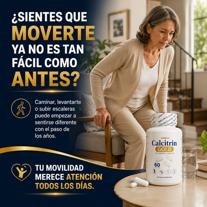 Calcitrin Gold | Fortalece Tus Huesos y Articulaciones para Volver a Moverte Sin Límites