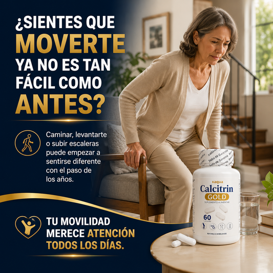 Calcitrin Gold | Fortalece Tus Huesos y Articulaciones para Volver a Moverte Sin Límites