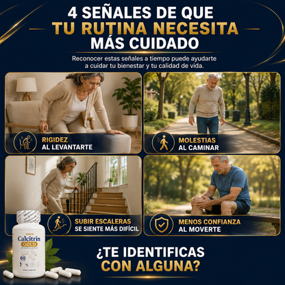 Calcitrin Gold | Fortalece Tus Huesos y Articulaciones para Volver a Moverte Sin Límites
