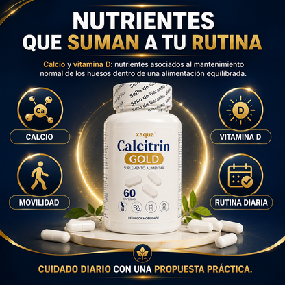 Calcitrin Gold | Fortalece Tus Huesos y Articulaciones para Volver a Moverte Sin Límites