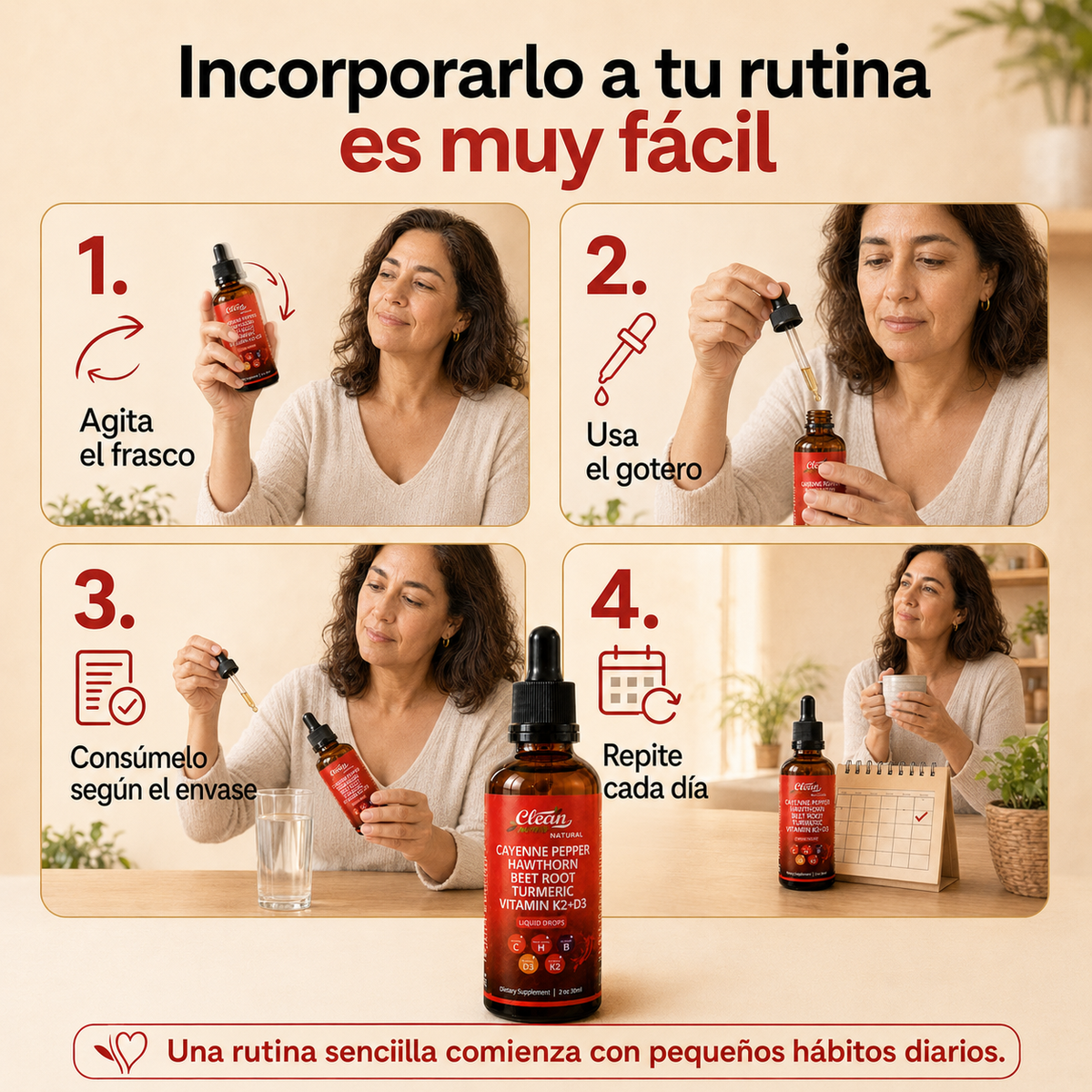 Clean Nutra | VascuGlow Berberina | Controla el Azúcar Y Protege tu Corazón