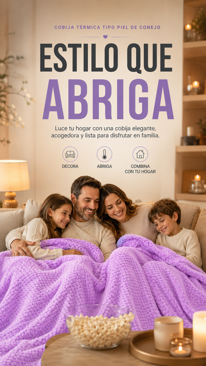 Cobija Piel de Conejo Premium – Renueva tu Hogar con Estilo