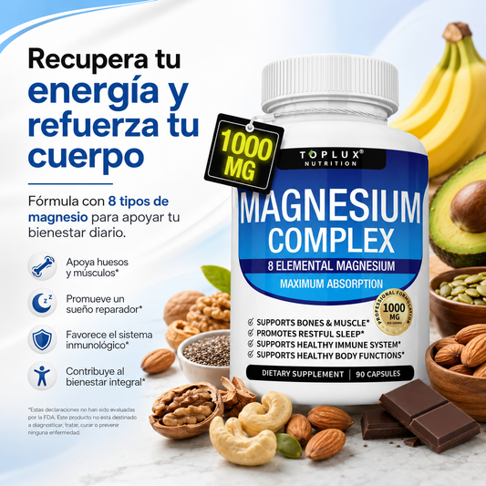 Complejo de magnesio 8 en 1 🇺🇸 Producto 100% Americano