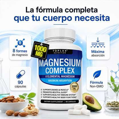 Complejo de magnesio 8 en 1 🇺🇸 Producto 100% Americano