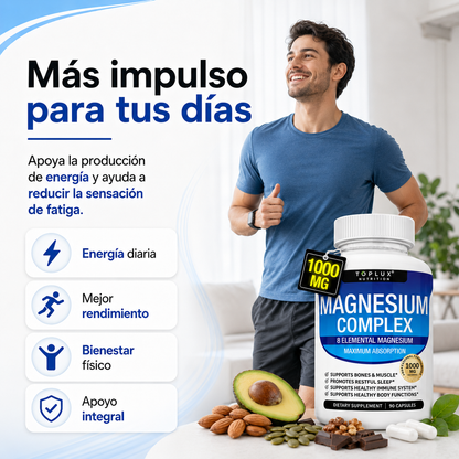 Complejo de magnesio 8 en 1 🇺🇸 Producto 100% Americano