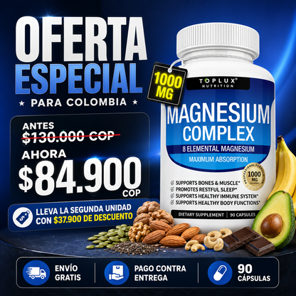 Complejo de magnesio 8 en 1 🇺🇸 Producto 100% Americano