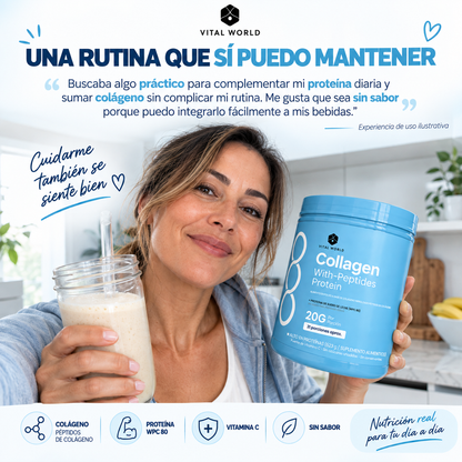 Collagen Bio - Peptides | Para Tu Piel, Cabello, Uñas, Articulaciones Y Huesos